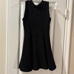 Zunie Girls Black Sparkle Party Dress Sleeveless Fit & Flare Size 8